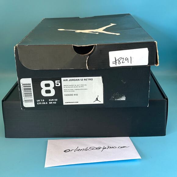 Air Jordan 12 Retro 'Obsidian' 2012 sz m8.5 - Picture 9 of 16